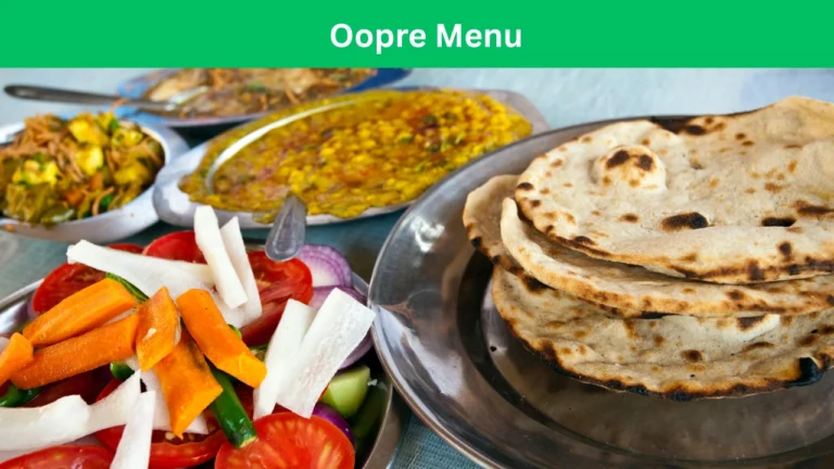 oopre menu