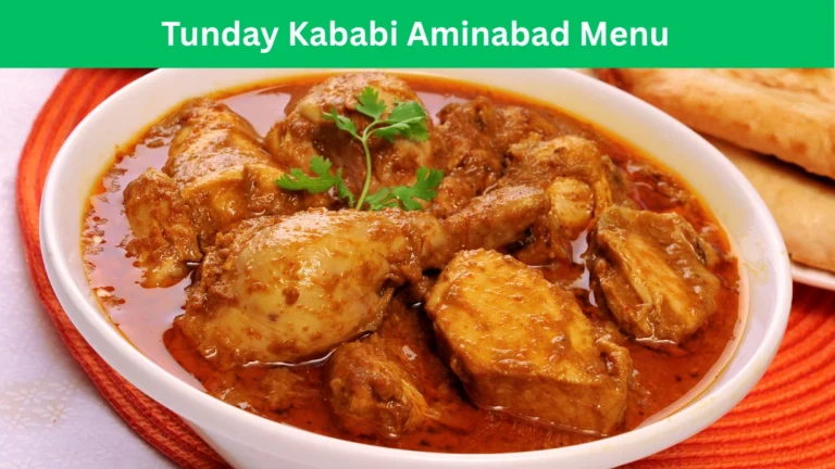 tunday kababi aminabad menu